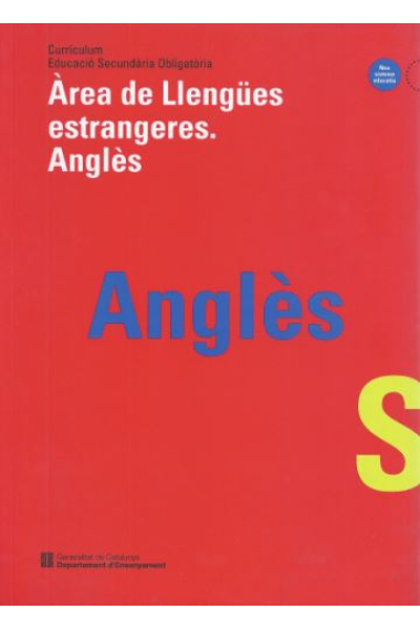 Currículum ESO àrea de llengües estrangeres, anglès