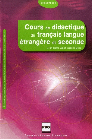 Cours de didactique du français langue étrangère et seconde