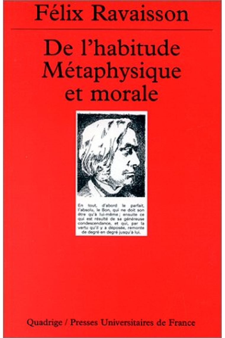 De l'habitude métaphysique et morale