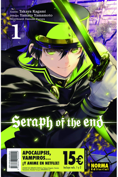 Seraph of the end 01   02 (pack iniciacion)