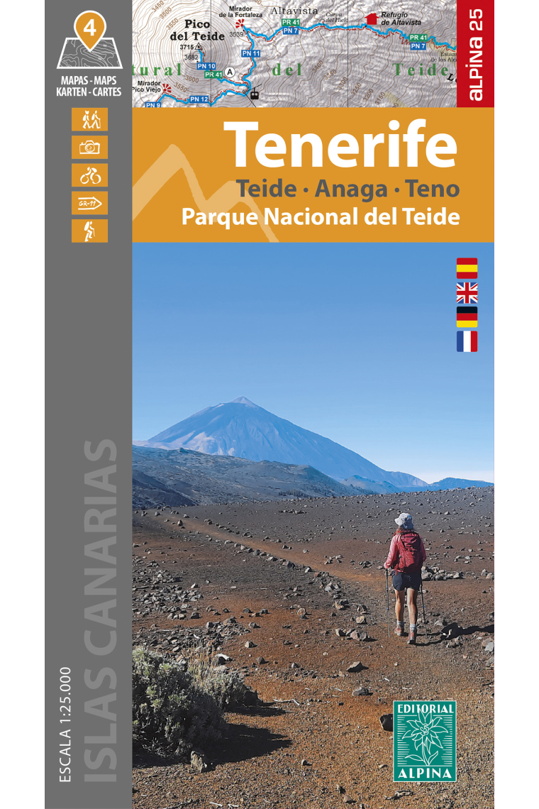 Tenerife. Teide. Anaga. Teno (Escala 1:25.000). Parque nacional del Teide