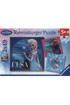 Die Eiskönigin - Völlig unverfroren (Kinderpuzzle), Elsa, Anna & Olaf