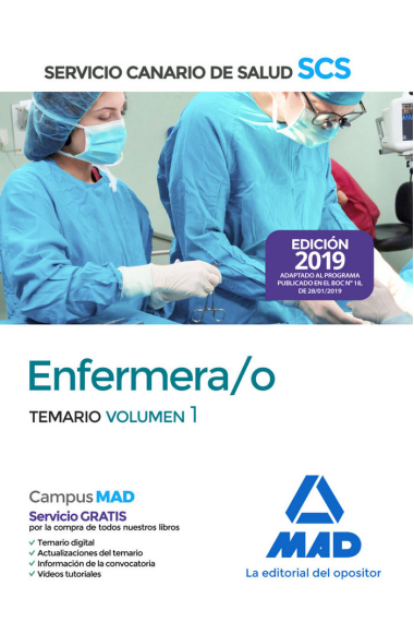 Enfermera/o del Servicio Canario de Salud. Temario volumen 1