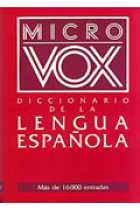 Micro Vox, diccionario de la lengua española