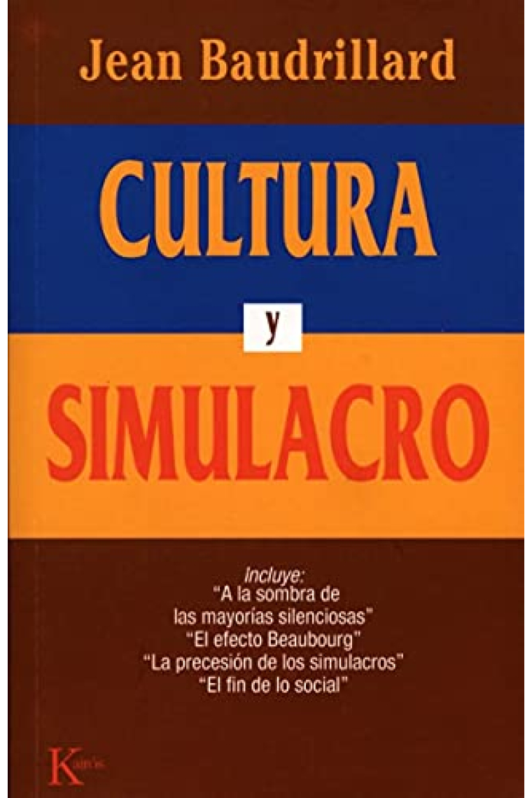 Cultura y simulacro