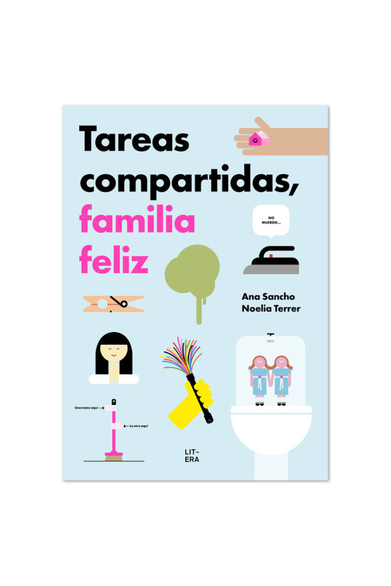 Tareas compartidas, familia feliz