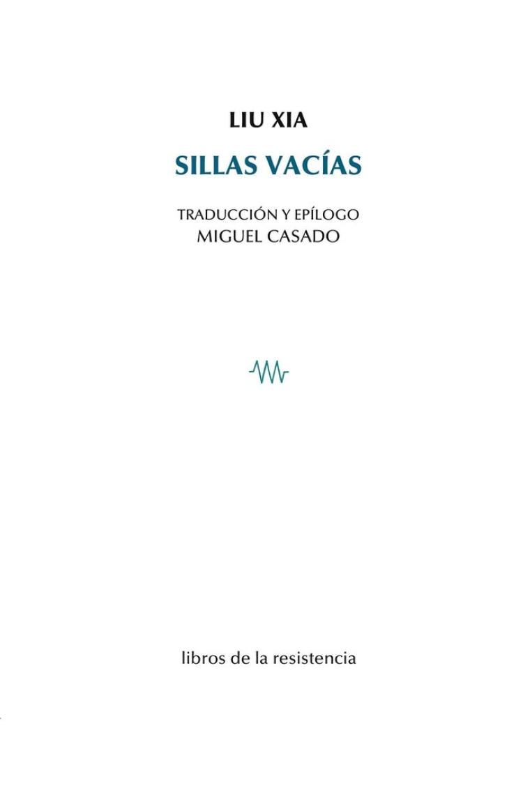 Sillas vacías. Edición bilingüe