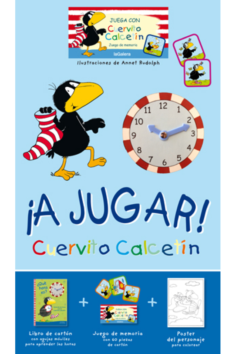 Cuervito Calcetín. ¡A JUGAR! (caja)