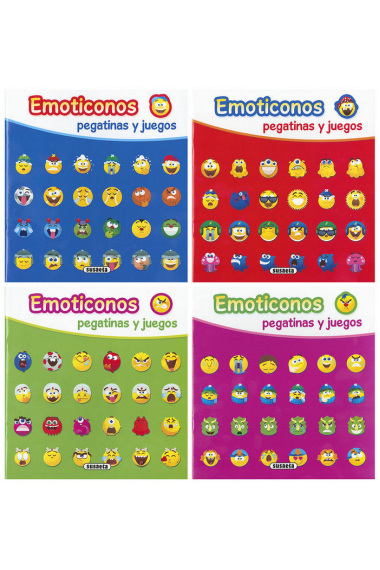 Emoticonos pegatinas y juegos (4 títulos)