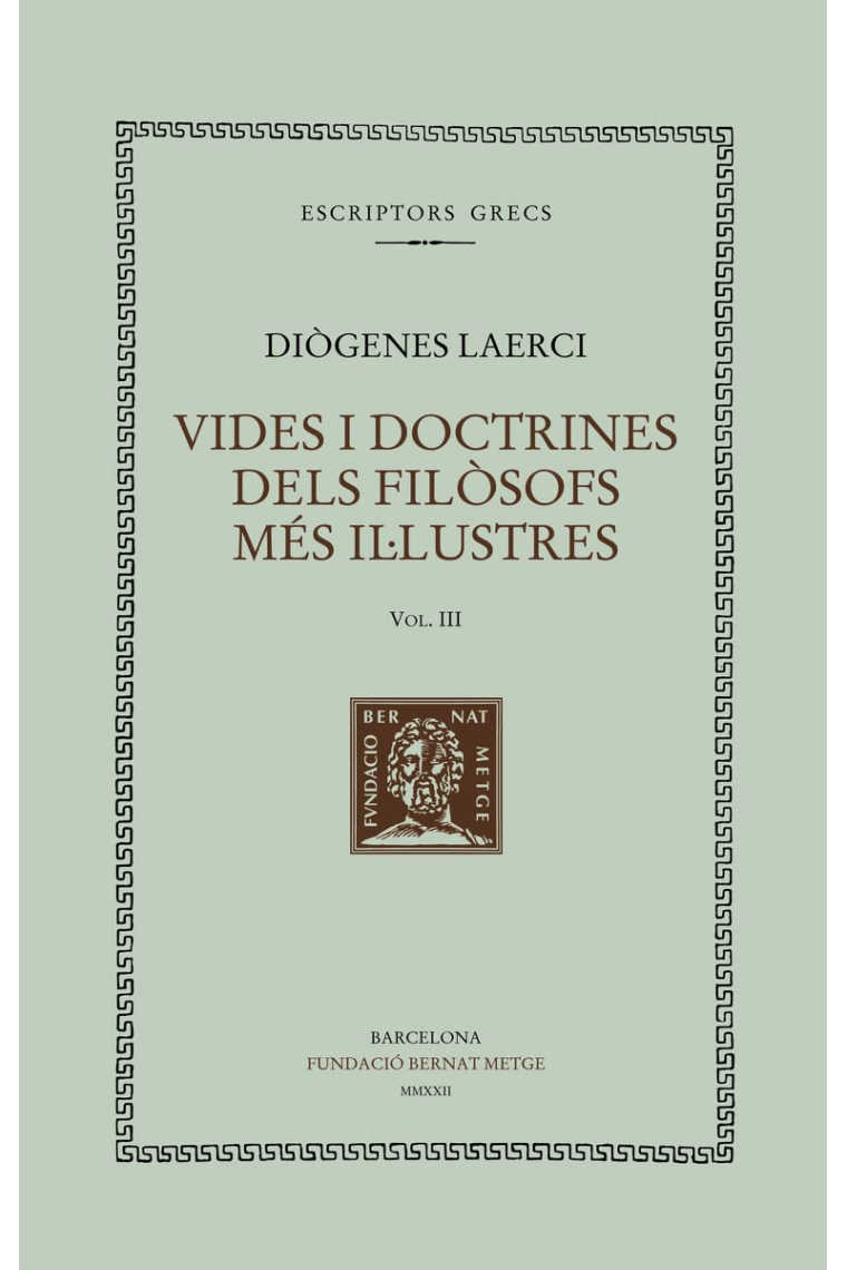 Vides i doctrines dels filòsofs més il·lustres (vol. III): Llibres IV-V