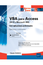 VBA para Access (2019 y Office 365) - Cree aplicaciones profesionales : Ejercicios y correcciones