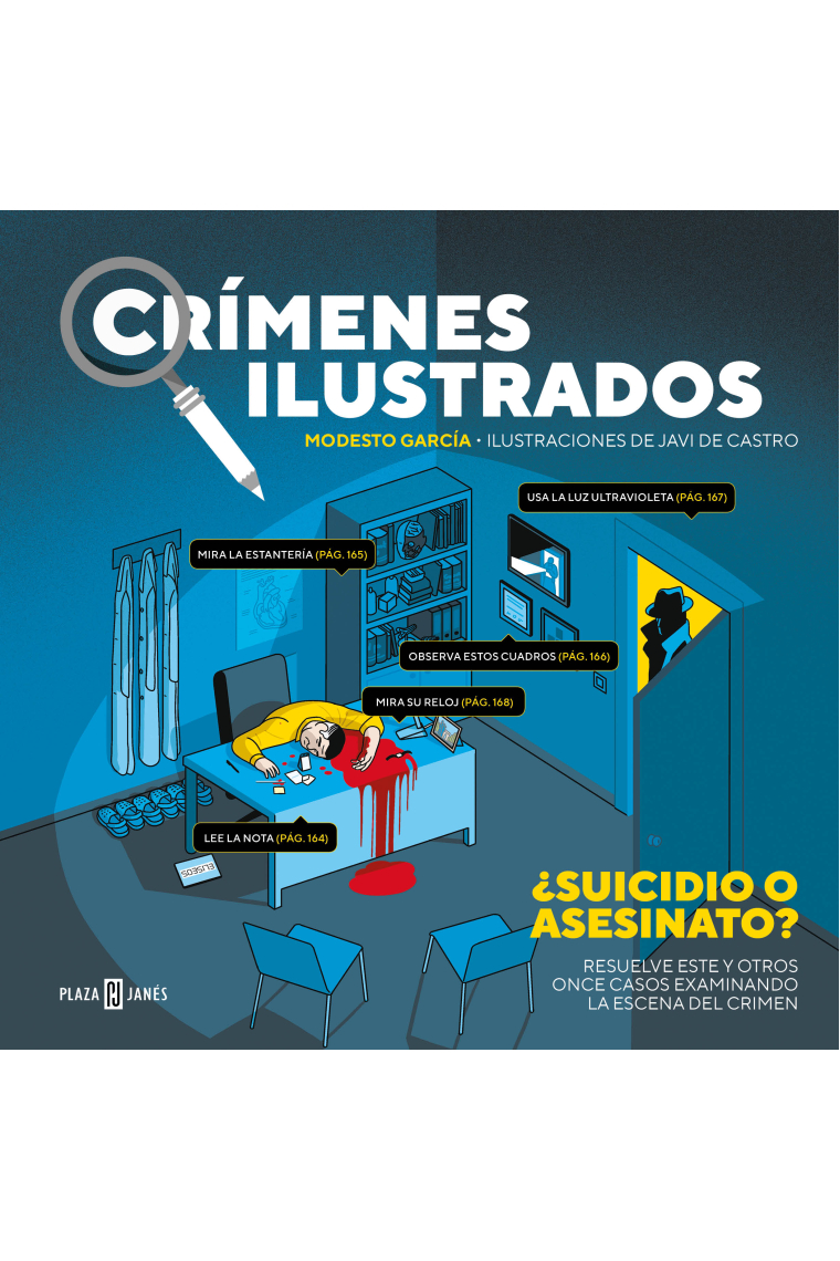 Crímenes ilustrados. ¿Suicidio o asesinato? Resuelve este y otros once casos examinando la escena del crimen