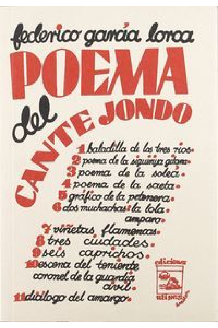 POEMA DEL CANTE JONDO (FACSIMIL)