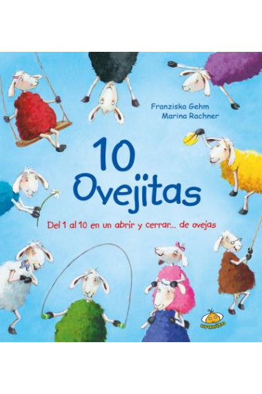 10 ovejitas. Del 1 al 10 en un abrir y cerrar...de ovejas