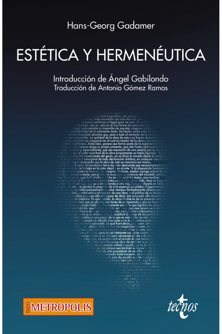 Estética y Hermenéutica (Nueva edición)