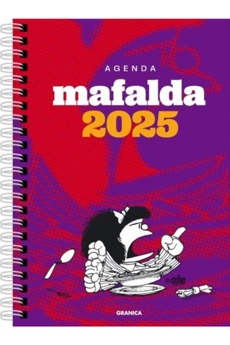 Mafalda 2025, Agenda Para La Mujer Anillada violeta-roja