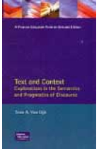 Text and context. Explorations in the semantics and pragmatics of discourse