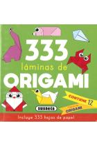 333 LAMINAS DE ORIGAMI VERDE