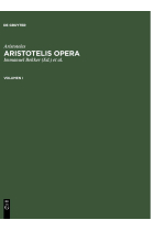 Aristotelis Opera, Band 1