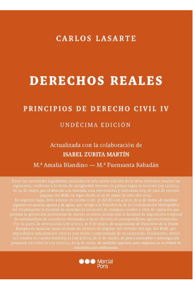 PRINCIPIOS DE DERECHO CIVIL TOMO IV DERECHOS REALES 11º ED