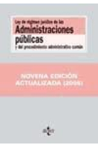 Ley de régimen jurídico de las administraciones públicas 2005