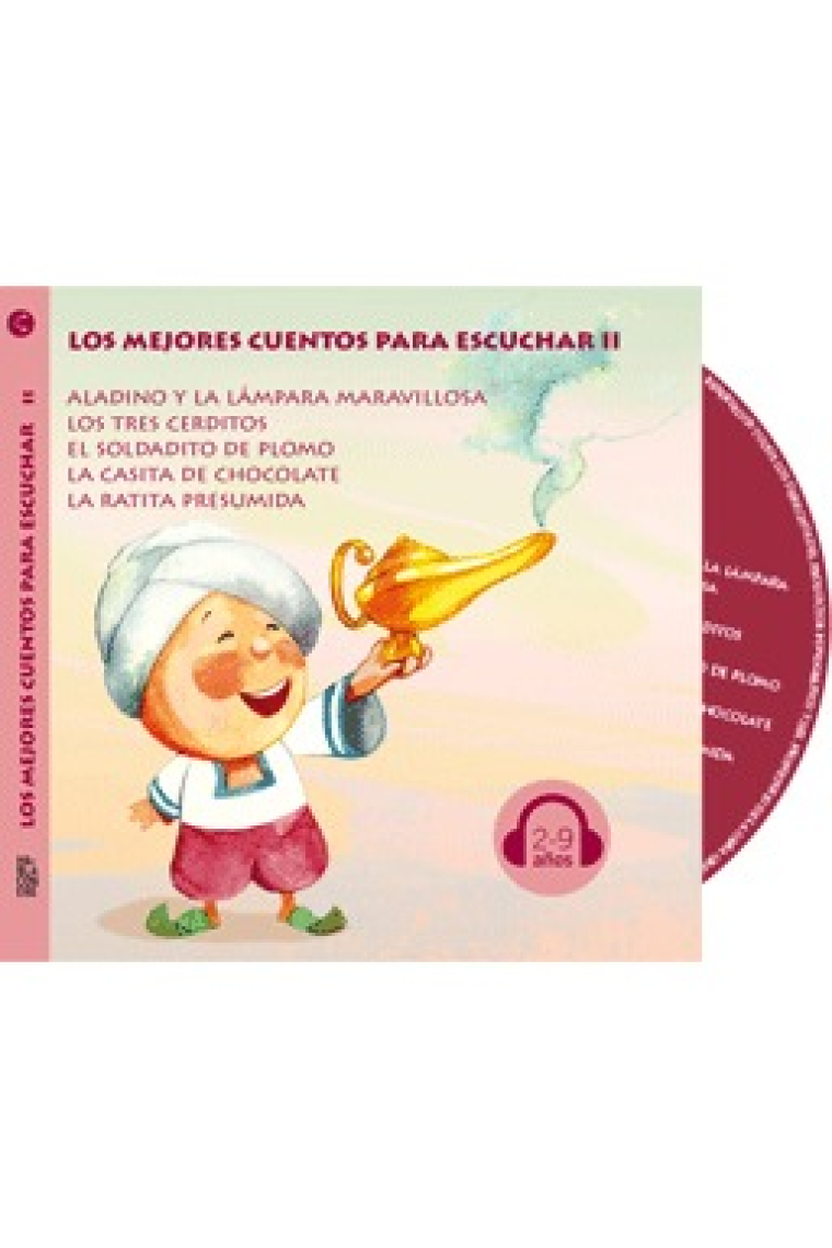 Audiobook: Los mejores cuentos para escuchar II - Aladino y la lámpara maravillosa/Los tres cerditos/El soldadito de plomo/La casita de chocolate-