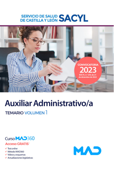 AUXILIAR ADMINISTRATIVO/A SERVICIO SALUD CASTILLA