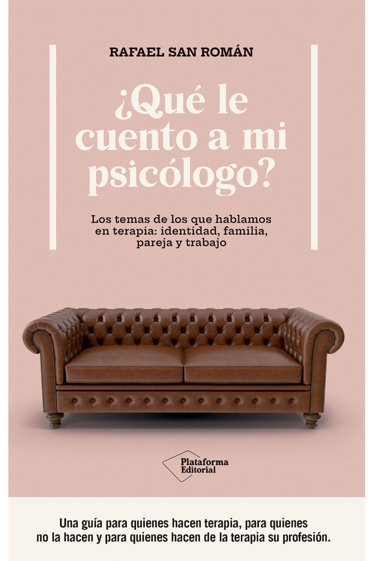 ¿Qué le cuento a mi psicólogo?. Los temas de los que hablamos en terapia: identidad, familia, pareja y trabajo