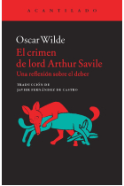 El crimen de Lord Arthur Savile (Una reflexión sobre el deber)