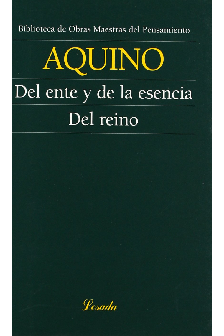 Del ente y de la esencia · Del reino