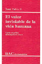 El valor inviolable de la vida humana. Carta encíclica Evangelium vitae