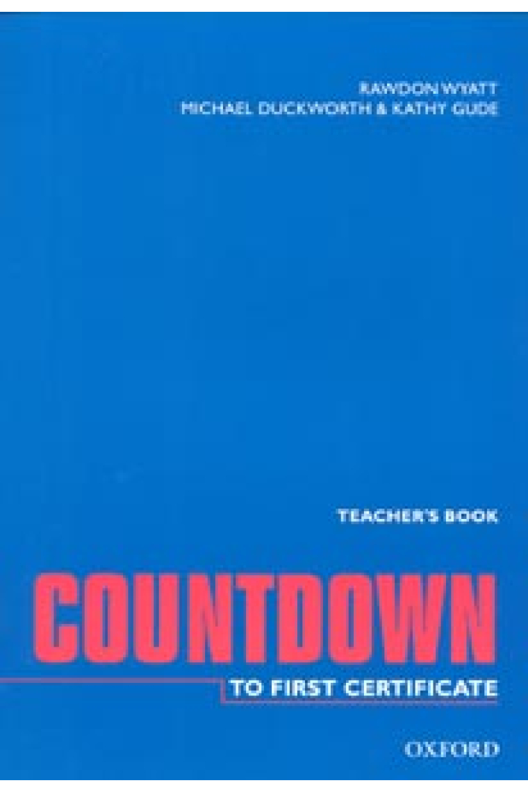 Countdown to First certificate. Teacher's book