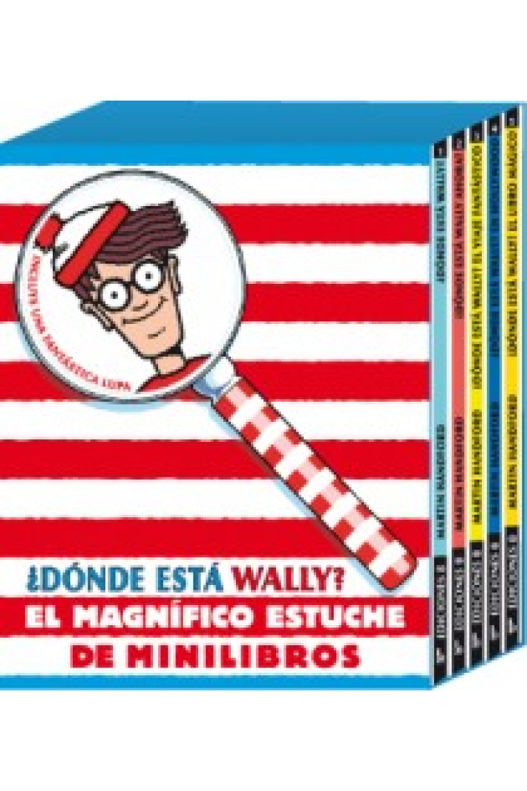 Estuche minilibros con lupa DÓNDE ESTÁ WALLY