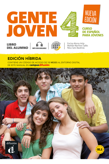 Gente joven 4 B1.1 Nueva Edición Ed. Híbrida Libro del alumno