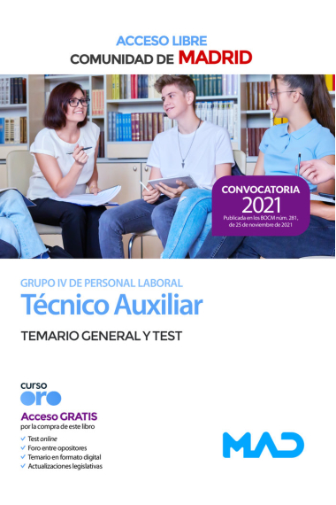 TECNICO AUXILIAR GRUPO IV COMUNIDAD MADRID (ACCESO