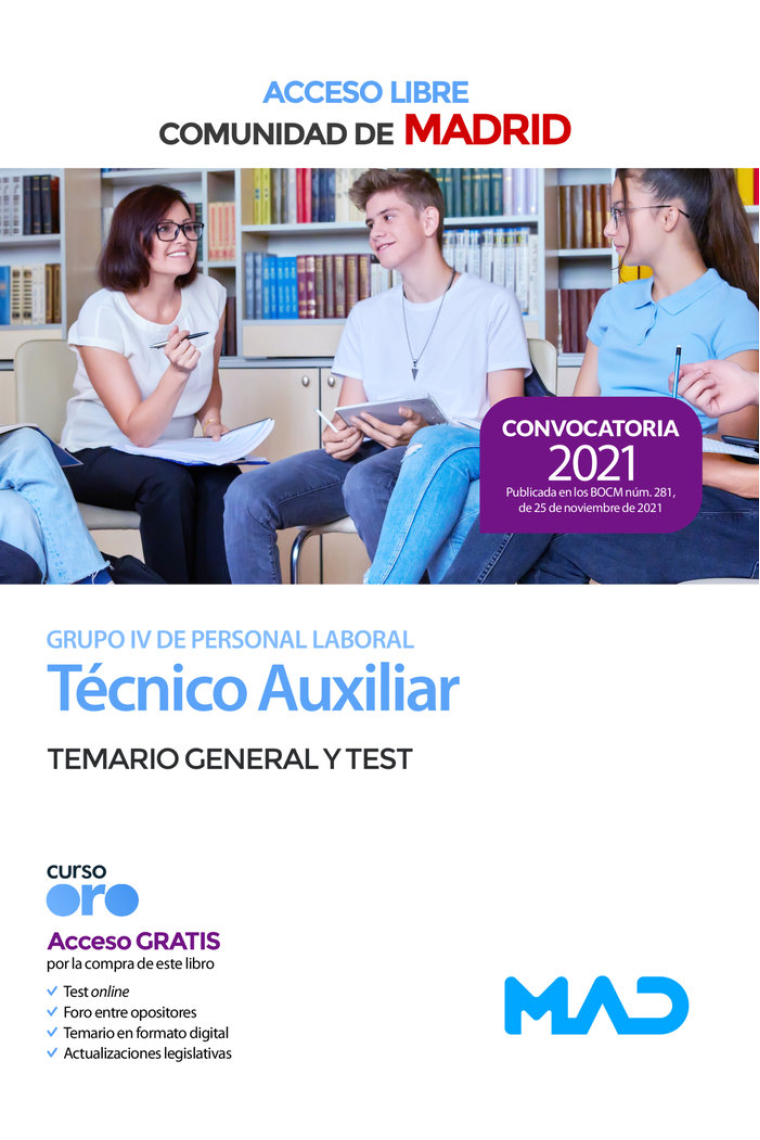 TECNICO AUXILIAR GRUPO IV COMUNIDAD MADRID (ACCESO