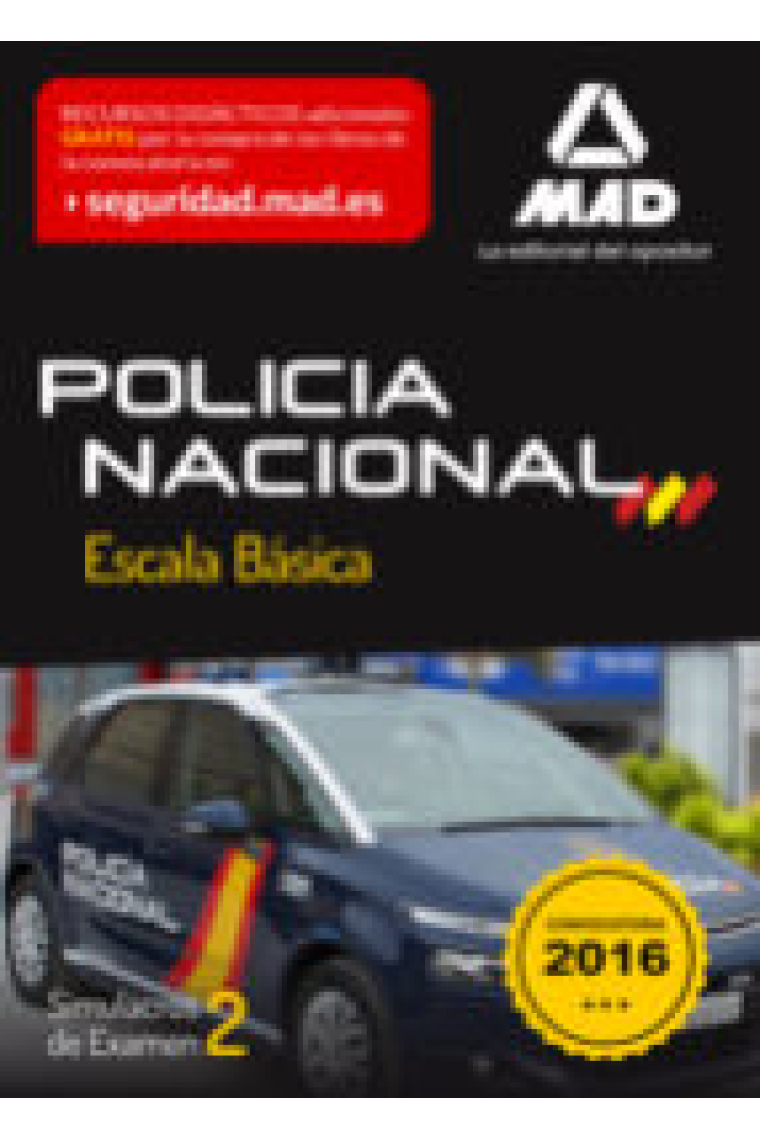 Policía Nacional Escala Básica. Simulacros de examen 2