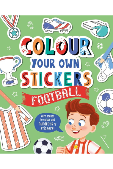 COLOUR YOUR OWN STICKERS: FOOTBALL