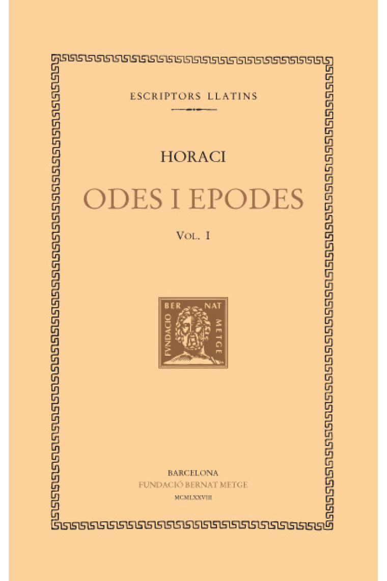 Odes i Epodes, vol. I