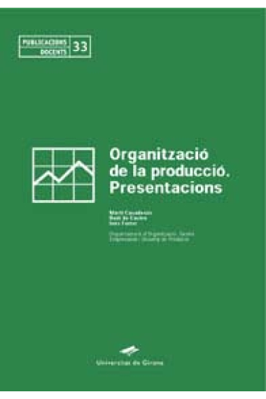 Organització de la producció. Presentacions