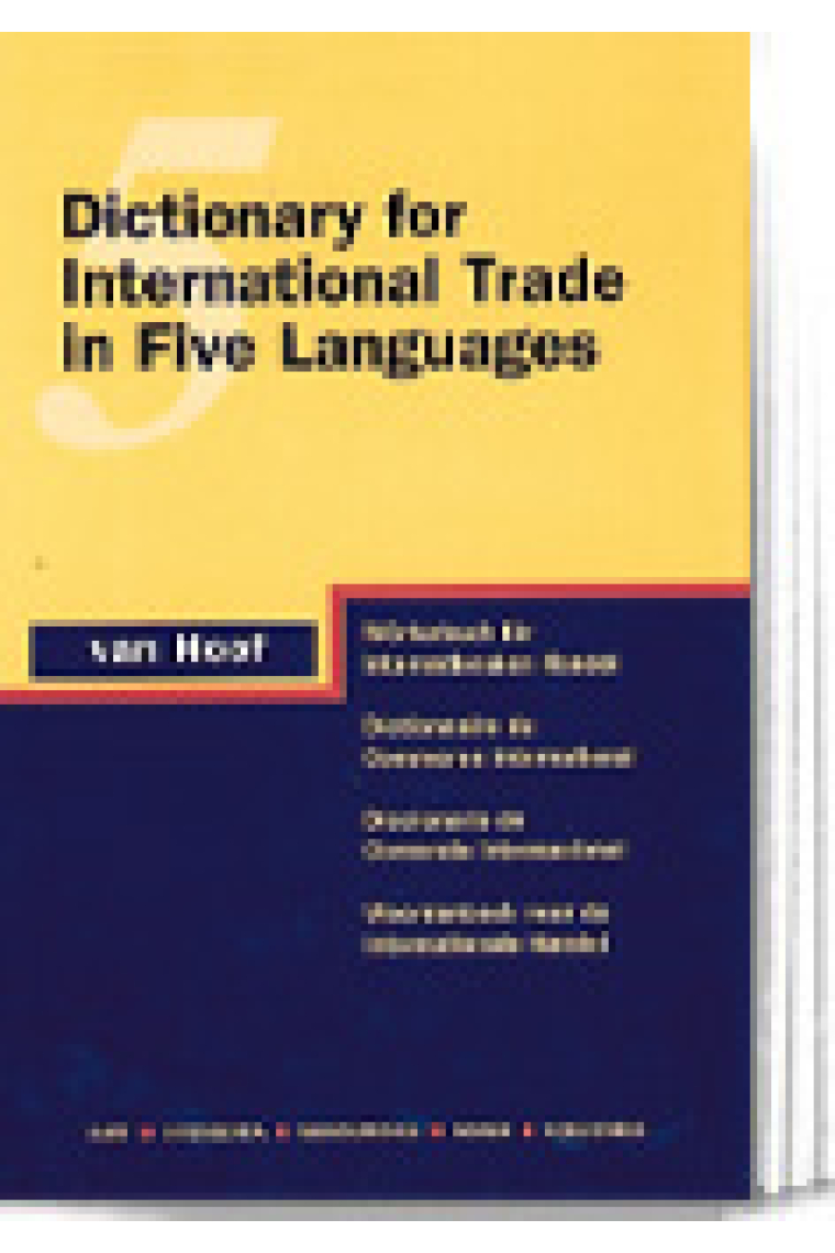 Dictionary for international trade in five languages