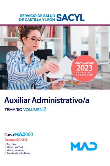 AUXILIAR ADMINISTRATIVO/A SERVICIO SALUD CASTILLA