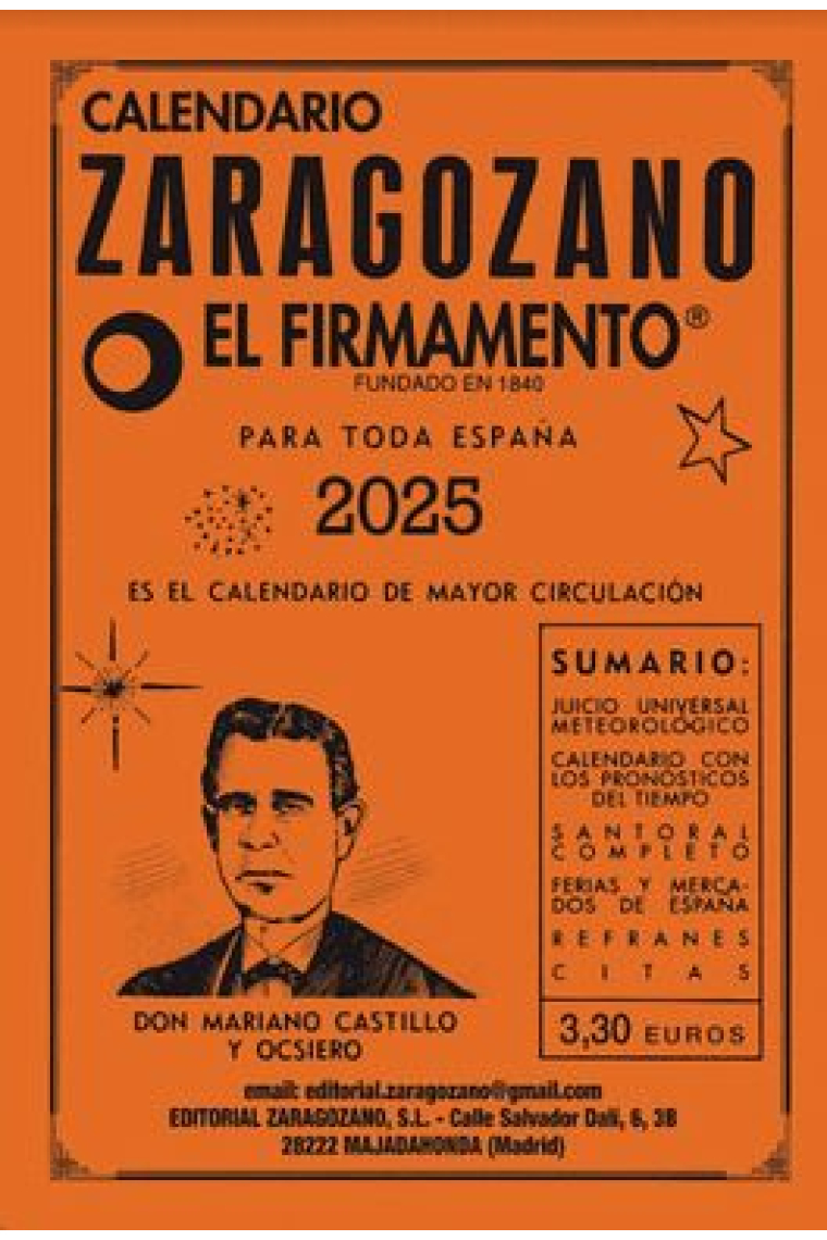 Calendario Zaragozano 2025