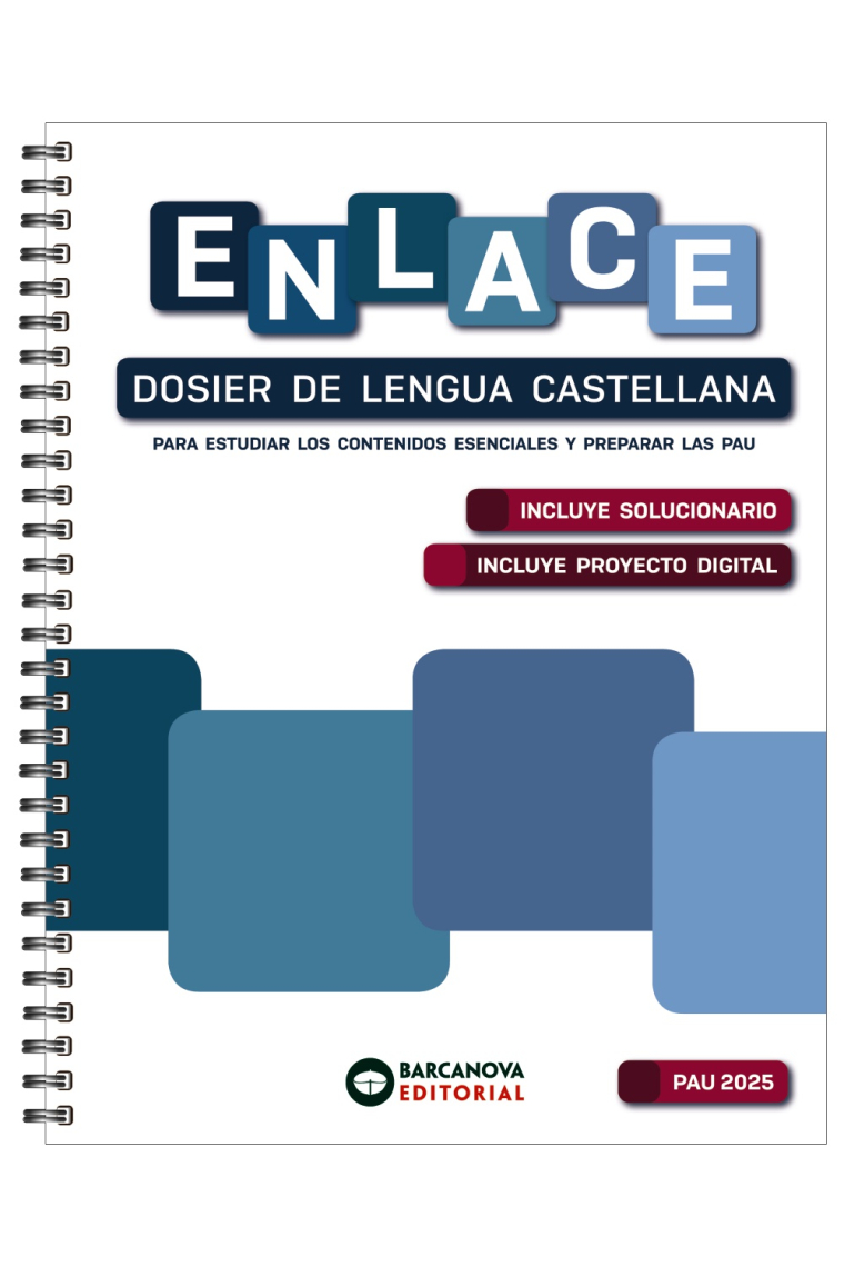 Enlace. Dosier de Lengua castellana. Bachillerato 2025