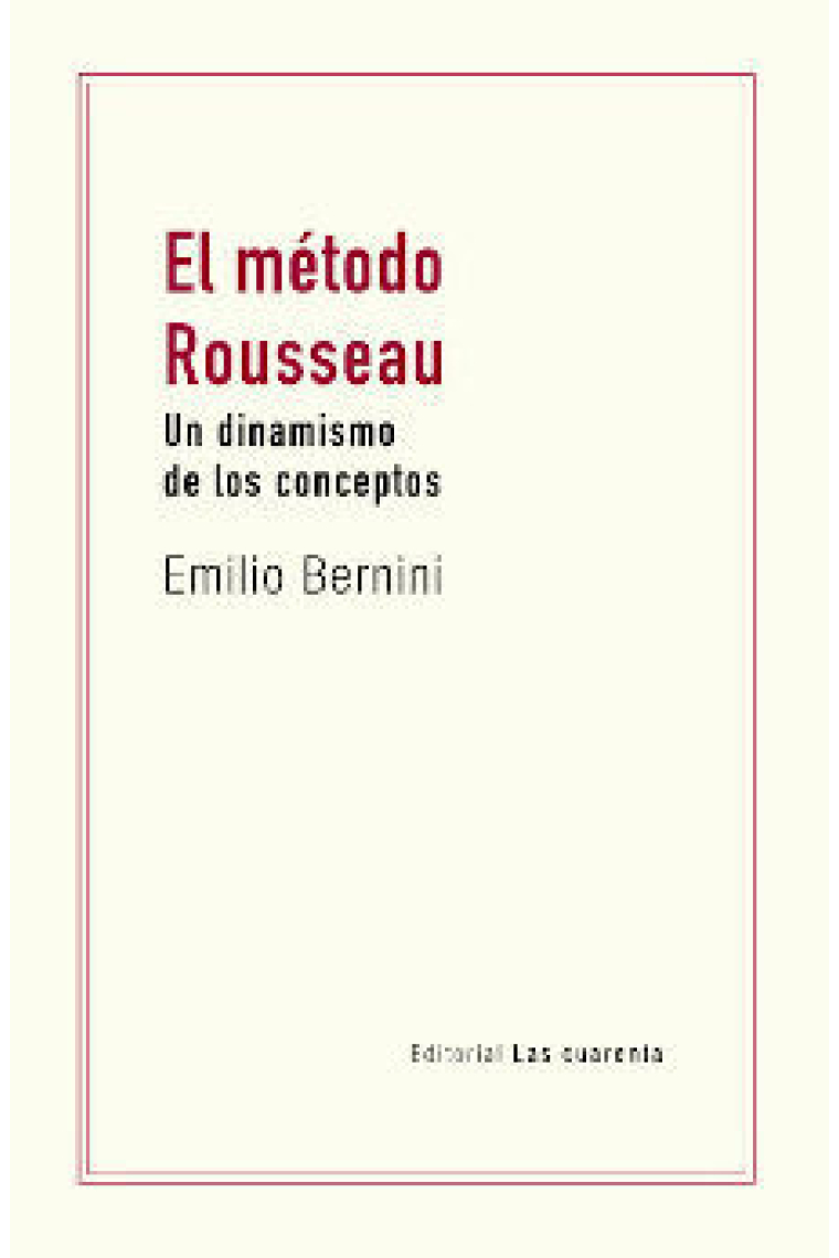 El método Rousseau: un dinamismo de los conceptos