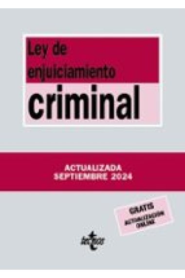 Ley de Enjuiciamiento Criminal (Edición 2024)