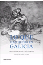 Lo que han hecho en Galicia. Violencia, política, represión y exilio (1936-1939)