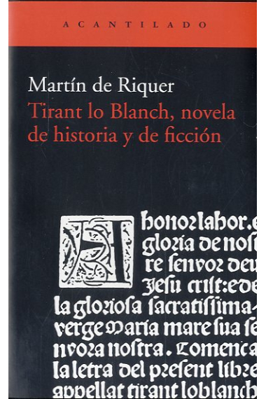 Tirant lo Blanch, novela de historia y ficción