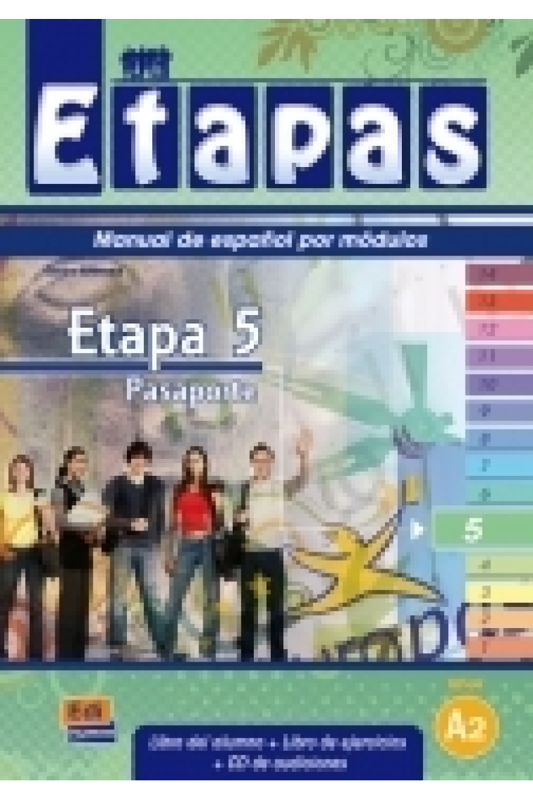 Etapas 5 nivel A2 (Pasaporte) Libro del alumno + ejercicios + CD