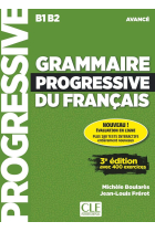 Grammaire progressive du français - Niveau avancé (B1/B2) Livre + CD + Appli-web - 3ème édition Nouvelle édition